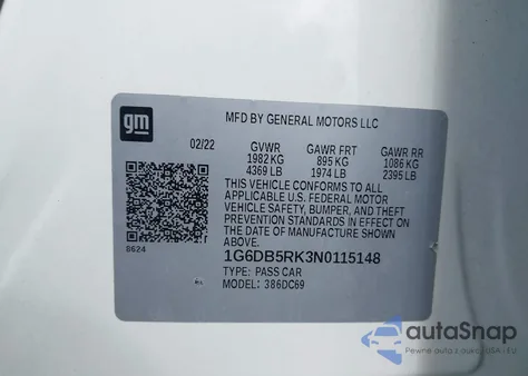 2022 Cadillac Ct4 Premium Luxury from USA, damaged, VIN 1G6DB5RK3N0115148